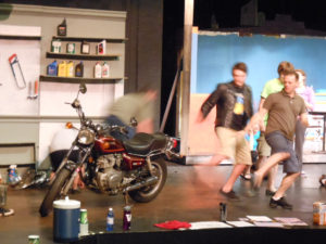 M-Muzatko busting a move - Happy Days Michael Muzatko shows the Happy Days boys the dance moves